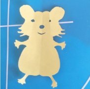 幼儿剪纸老鼠的方法-机灵