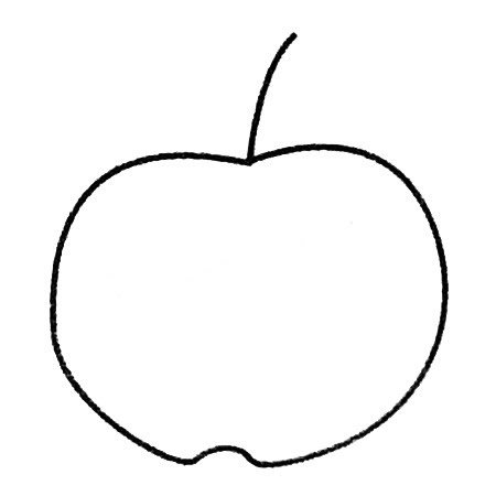 苹果简笔画大全及画法步骤