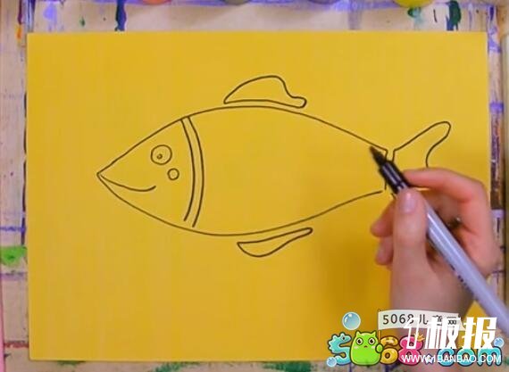 教你用水粉画小鱼-鱼水粉画步骤图