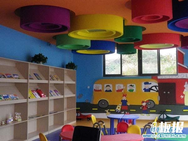 幼儿园教室吊顶创意设计案例图片