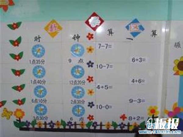 幼儿园教室数学区角环境布置图片