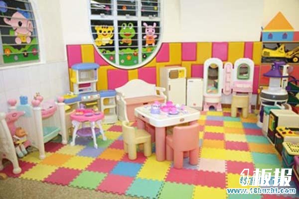 幼儿园娃娃家地板布置图片