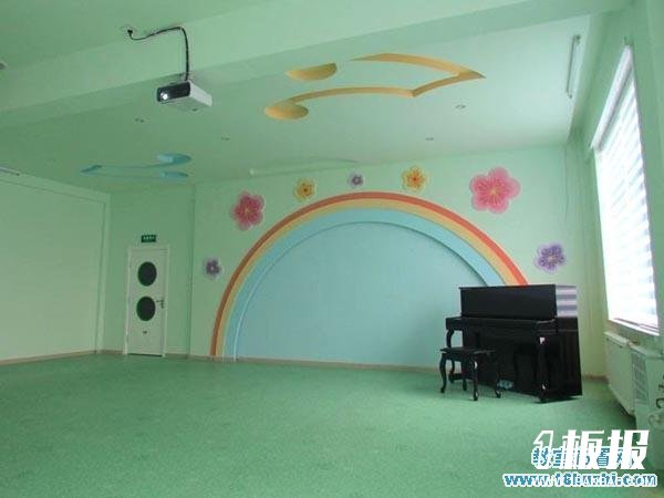 幼儿园音乐教室吊顶墙面装修设计图片