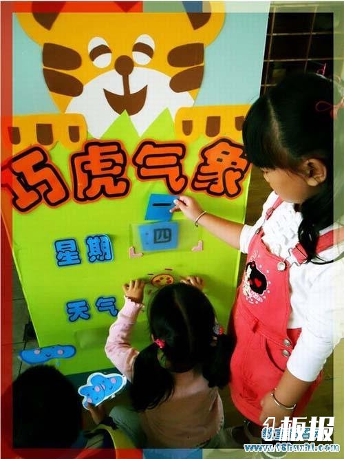 幼儿园大班气象角布置:巧虎气象