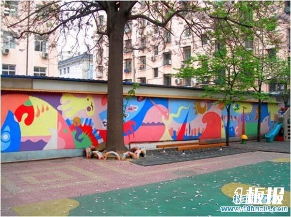 幼儿园围墙彩绘素材