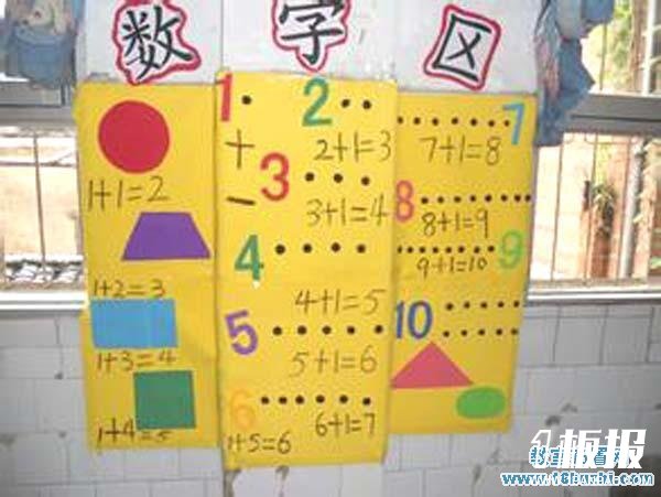 幼儿园数学区角布置图片