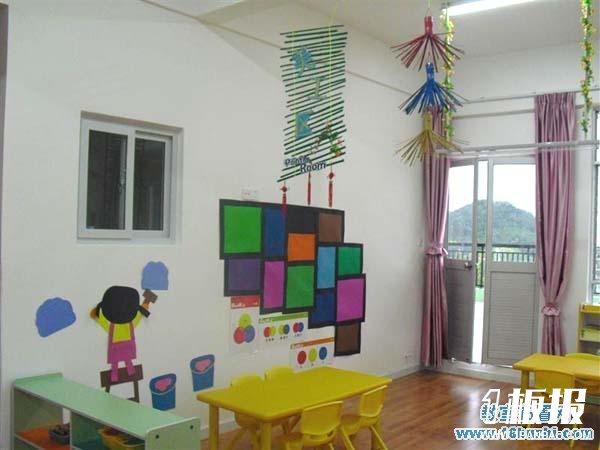 幼儿园漂亮的美工区装饰设计