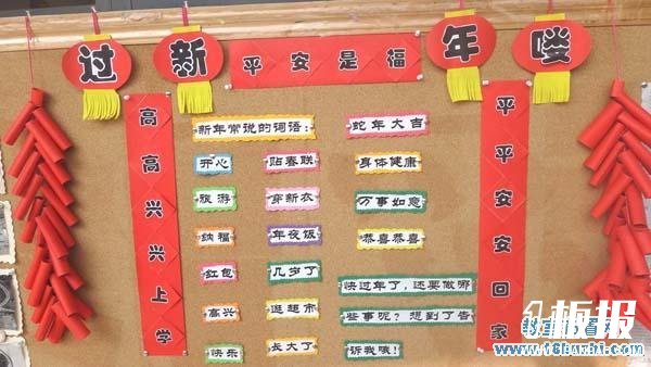 幼儿园春节主题墙饰设计：过新年喽