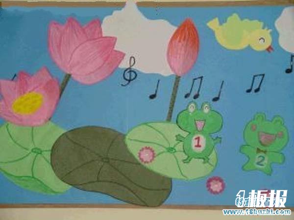幼儿园夏季教室墙面装饰