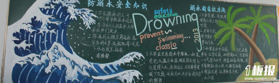 安全黑板报图片-防溺水安全知识