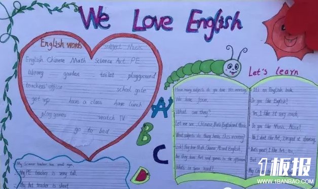 关于英语手抄报内容大全-we love English