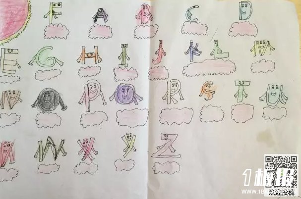 小学三年级英语手抄报26个英文字母