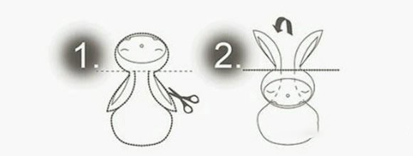 卡通兔子书签的制作方法