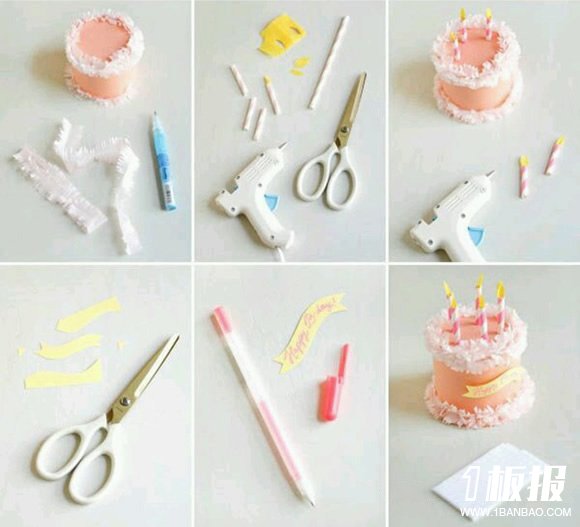 儿童蛋糕手工制作图片