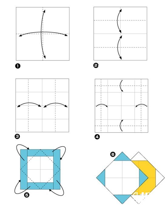 一款简单实用的纸杯垫的折纸方法2