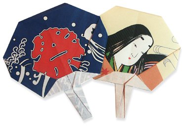 日本风格的折纸扇