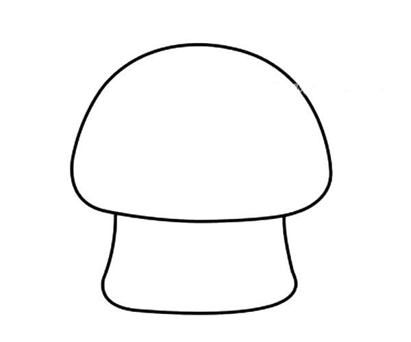 蘑菇屋简笔画的画法1