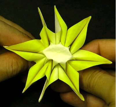 太阳花怎么折纸图解