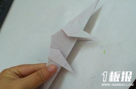 小学生恐龙简单的折纸图解