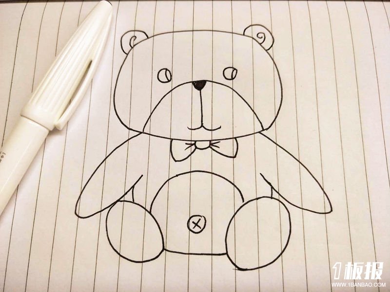 玩具小熊简笔画3