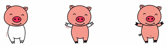可爱的小猪简笔画2
