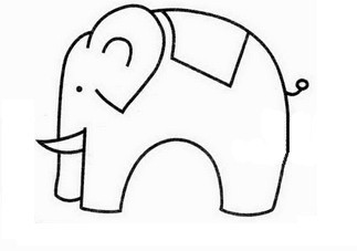 大象简笔画步骤4