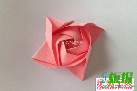 玫瑰花束折纸25