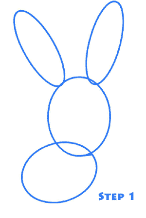 卡通小白兔简笔画1